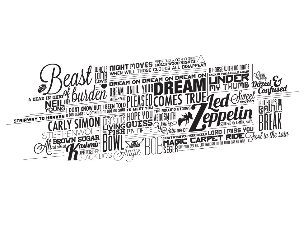 typography wall decal